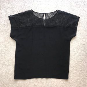 Silk Top with Lace